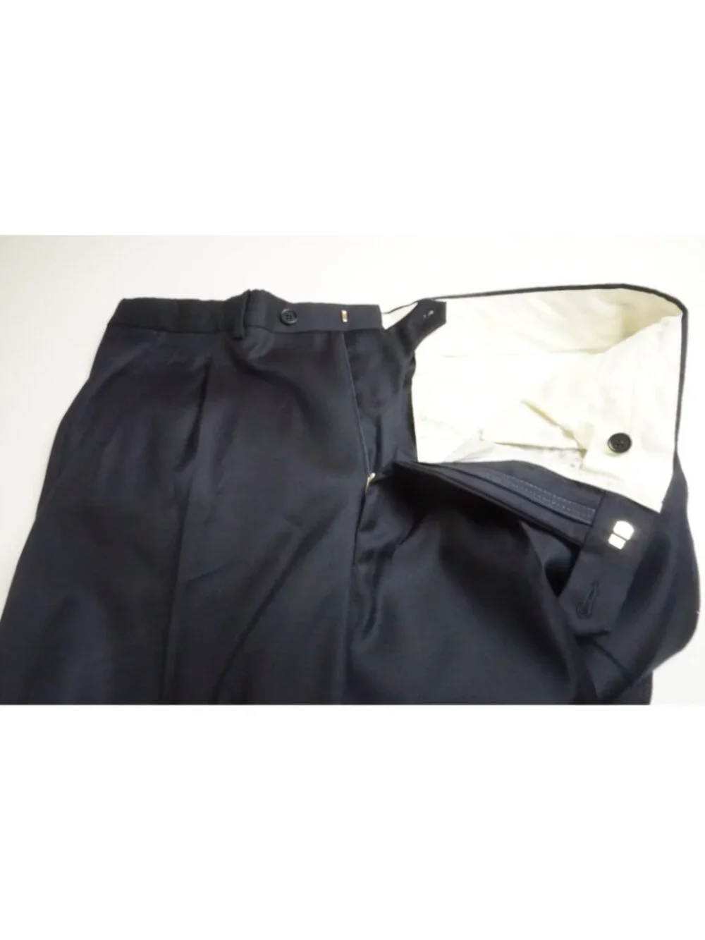 Raffaele Caruso S100s Wool Navy Blue 2Pc Suit Jacket Pant 44R BRAND NEW